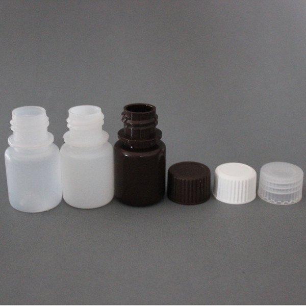 15ml  chemical leak-resistant plastic reagent bottle in different color